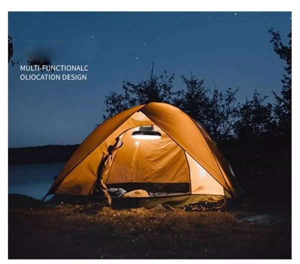 Briwind LED Waterproof Tent Fan Camping Lamp for Tents Portable USB Charging Fan Light Hiking Lamp